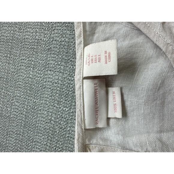 Boho Shabby Chic Womens Dress Large 100% Linen Tassels Mini Short Minimalist - Picture 5 of 9